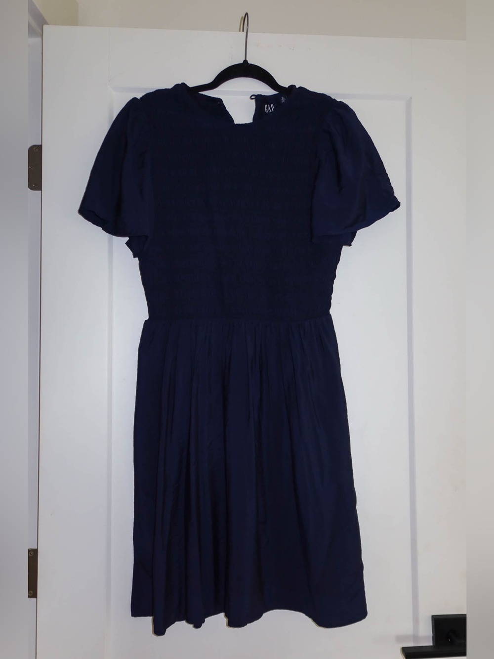 Gap Medium Tall Navy Smocked Dress – NWT